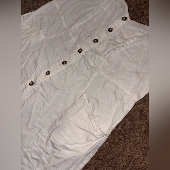 Madwell Linen-Cotton Puff-Sleeve Mini Dress size 16W - Picture 5 of 8